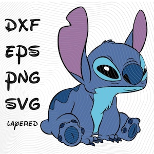 Stitch SVG png dxf eps Clipart, Stitch SVG Cartoon sublimatie Cliparts, Lilo and Stitch themasublimatie, Stitch Vector Tshirt Design SVG