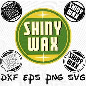 Logotipo da equipe de cera brilhante SVG png dxf eps Clipart, Carros de cera brilhante SVG Cartoon Clipart, Carros Sublimação Decalques da equipe de cera brilhante Adesivos Vetor SVG