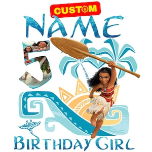 Moana Maui personalizado PNG clipart de aniversário personalizado, Moana Maui sublimação de aniversário original, Maui Moana clipart personalizado com nome e idade