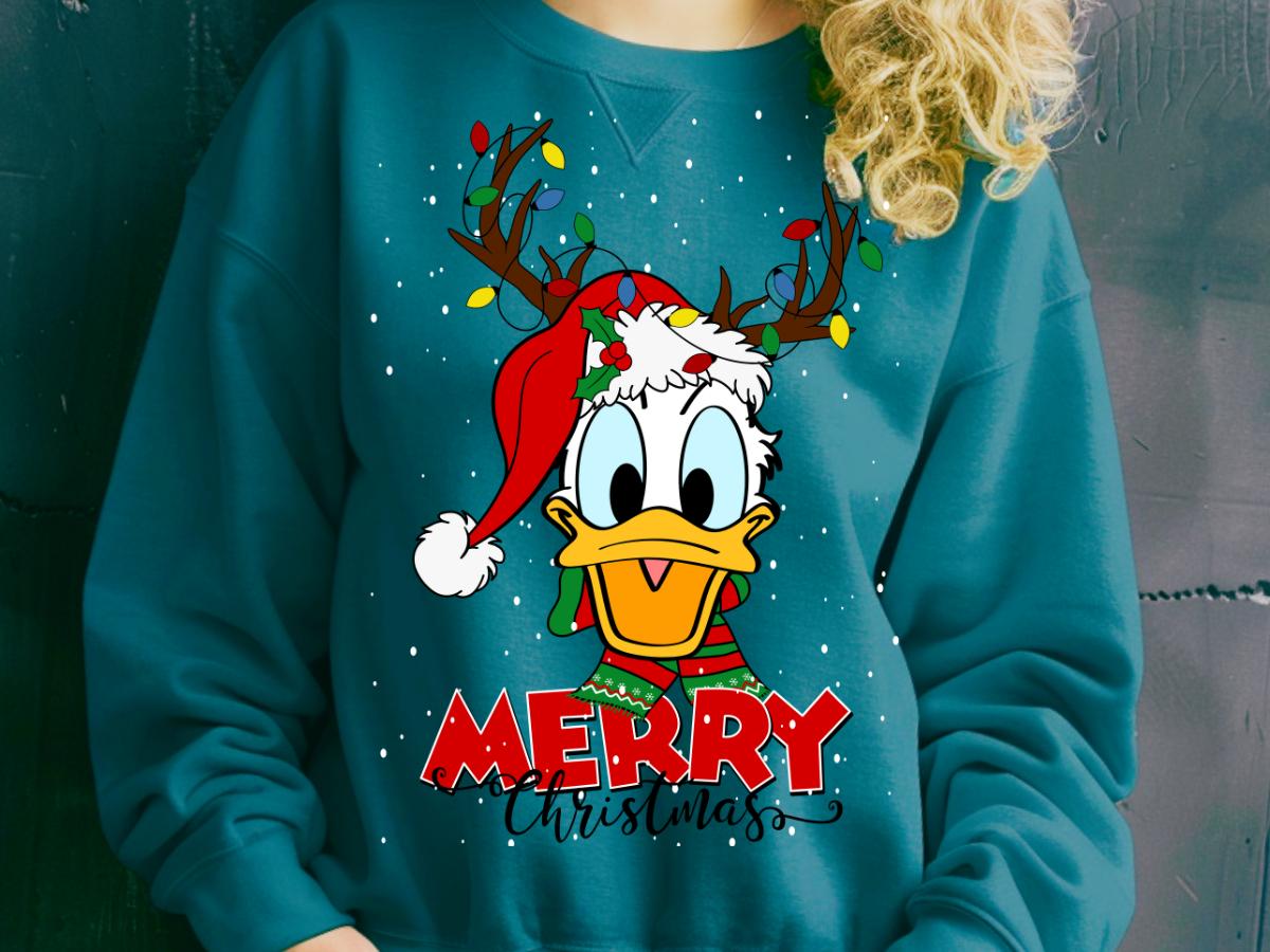 Wallpaper Donald Duck Christmas Sweater Disney Kids Navy Donald - Main Image