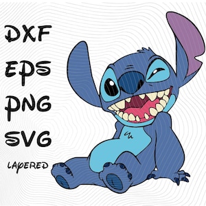 Stitch SVG png dxf eps Clipart, Stitch SVG Cartoon Sublimation Cliparts, Lilo and Stitch Themed Sublimation, Stitch Vector Tshirt Design SVG