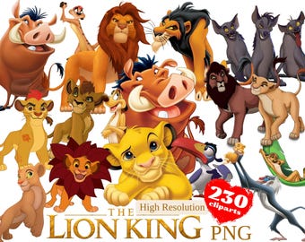 The Lion King PNG Cliparts Bundle, The Lion King PNG Cliparts for Sublimation, The Lion King Clip Arts Collection, The Lion King PNG Bundle