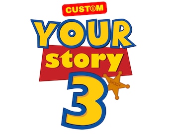Personalized Toy Story Birthday Custom Name Logo PNG, Toy Story Original Birthday Sublimation, Custom Toy Story Kids Birthday Name (Digital)