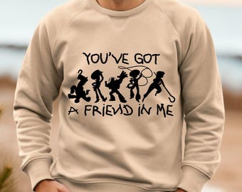 Vous avez un ami en moi sublimation PNG des cliparts Toy Story, Clipart sublimation de dessin animé Toy Story PNG, impression de T-Shirt sur le thème du film Toy Story