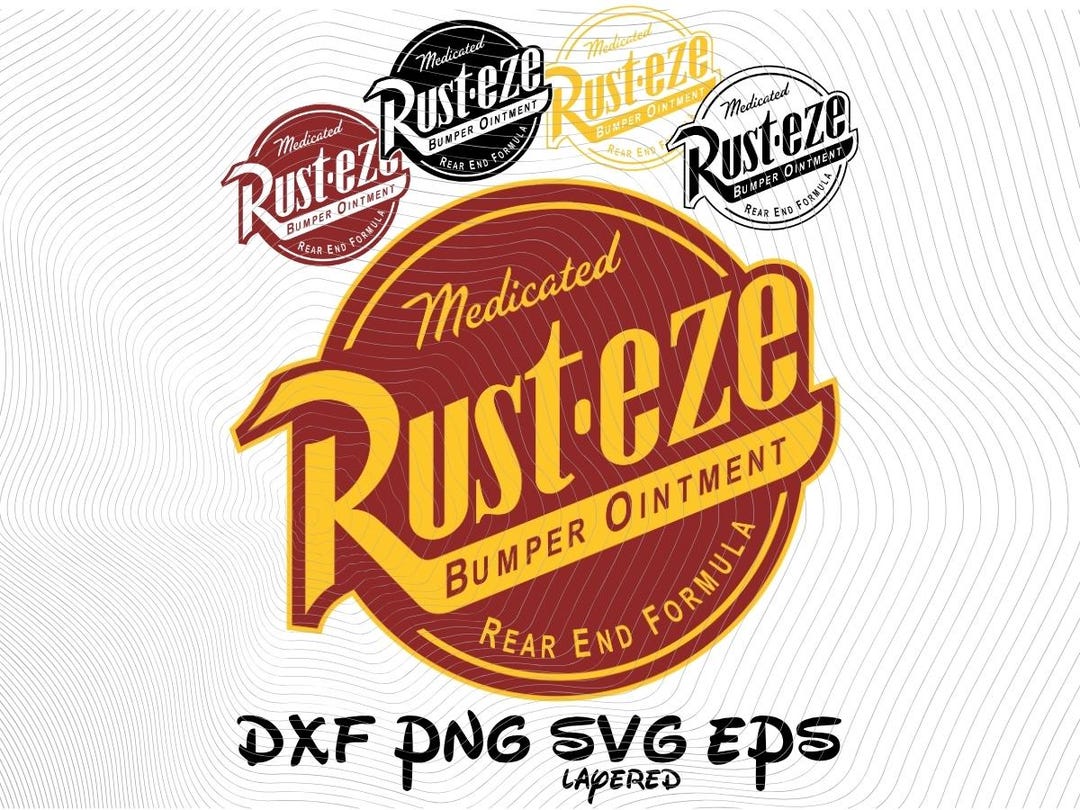 Rust-eze Medicated Bumper Ointment Rear End Formula SVG Png Dxf Eps ...