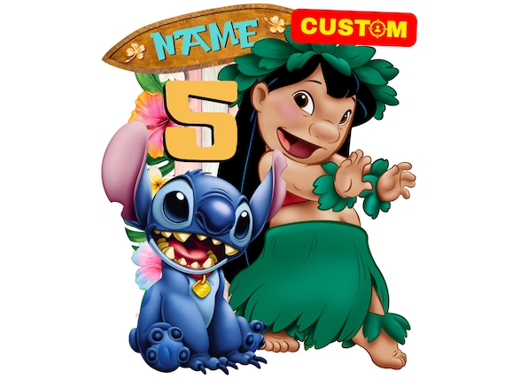 Clipart PNG personalizado de Lilo y Stitch, sublimación original