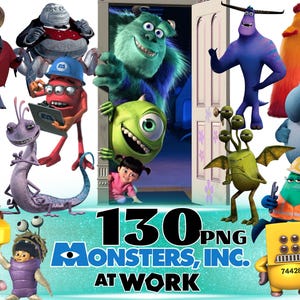 Monsters Incorporation & Monsters at Work PNG Cliparts Bundle, Monsters University PNG Sublimation Cliparts, Monsters Inc. Themed PNG Art