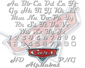 Cars Font SVG, Cars Alphabet SVG, Instant Download, Font SVG, Cars Svg ...