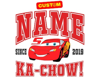 Personalized Cars Custom PNG Clipart, Cars Original Birthday Sublimation, Custom Cars Clipart, Cars Cake Topper T-Shirt Cliparts (Digital)