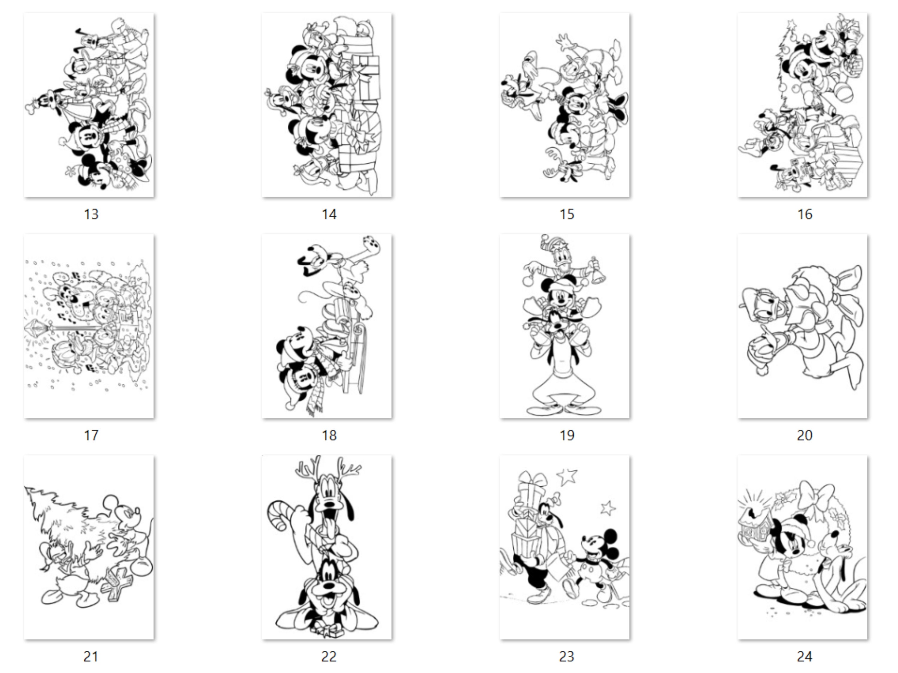 Mickey Mouse Christmas Coloring Pages, Christmas Cartoon Cliparts ...