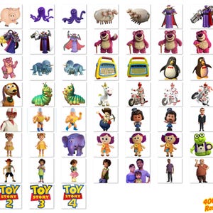 Toy Story Cliparts PNG Bundle, Toy Story PNG Cartoon Sublimation Cliparts, Toy Story Movie Themed Clip Arts Collection, Toy Story Party PNG image 4