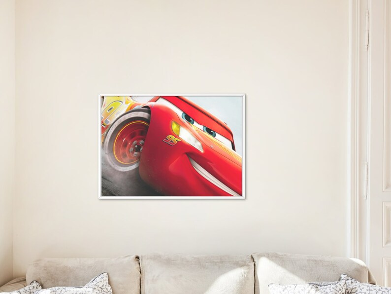 Cars Disney Set of 9 Wall Art Posters, Cars Digital Printable Art, Cars Lightning McQueen, Cars Wall Art Posters jpg Printables Decorations image 2