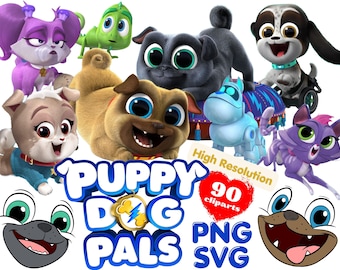 Puppy Dog Pals PNG and SVG Cliparts Bundle, Puppy Dog Pals Png Svg