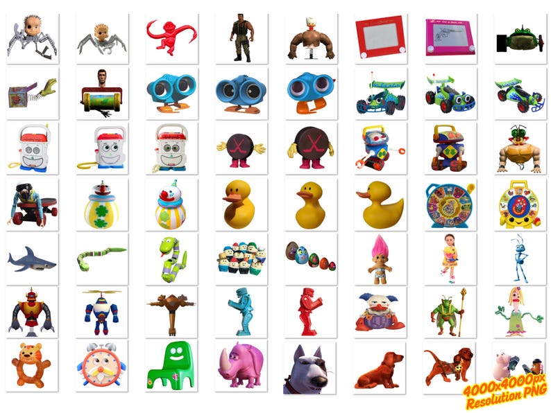Toy Story Cliparts PNG Bundle, Toy Story PNG Cartoon Sublimation Cliparts, Toy Story Movie Themed Clip Arts Collection, Toy Story Party PNG image 5