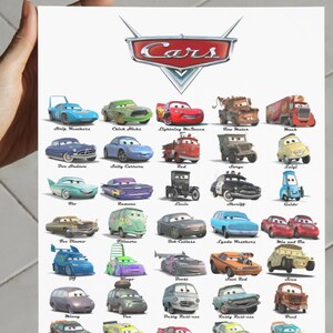 Cars 1 Poster, Cars JPG Digital Download, Cars Wall Art Kids Room ...