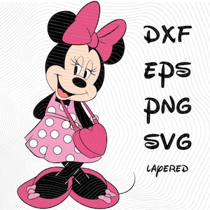 Minnie Mouse Love Valentine Sublimação Cliparts, Minnie Mouse SVG Desenho Animado Sublimação Clipart, Minnie's Valentine Mickey's Love