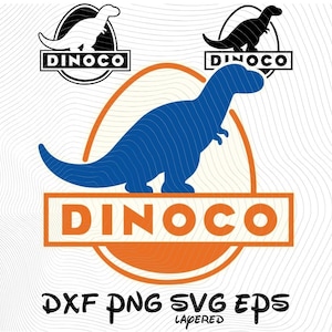 Dinoco Team Logo SVG png dxf eps Clipart, Dinoco Cars SVG Cartoon Clipart, Cars Sublimation Lightning McQueen, Dinoco Team Decals (Digital)