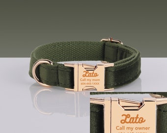 Personalized Dog Gifts, Custom Dog Collar, Puppy Gift, Engraved Dog Collar With Bow, Collar For Birthday Gift, Engraved Name Puppy Collar