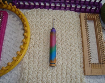 Loom Knitting Kit, Learn to Loom Knit on a Mini KB Board, Make Socks &  Wristwarmers, Fine Gauge Knitting Board With Hook and Patterns 