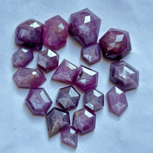 Natural Sapphire Gemstone  Rose Cut Slice Faceted Cut Top Quality;For Making Jewelry