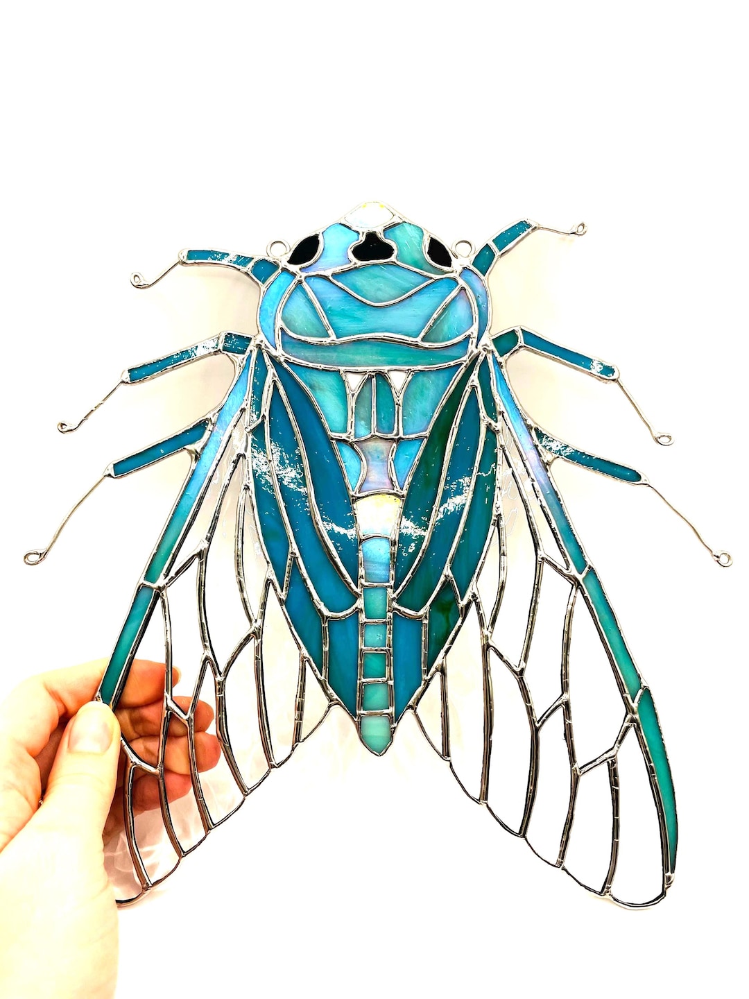 Stained Glass Pattern for Cicada PDF PNG - Etsy