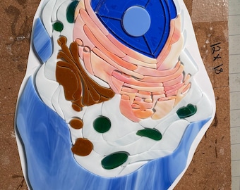 Stained Glass Pattern for an Animal Cell PDF PNG
