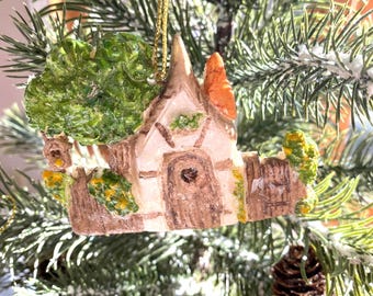 Fairytale Birdhouse Cottage Ornament