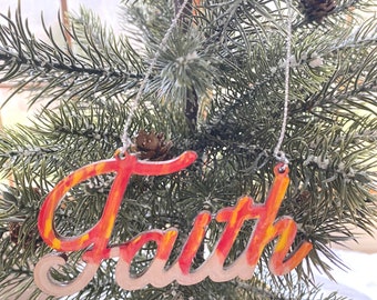Faith Word Ornament