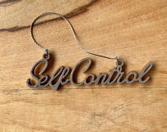 Self Control Word Ornament