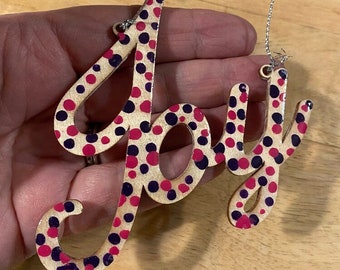 Joy Word Ornament