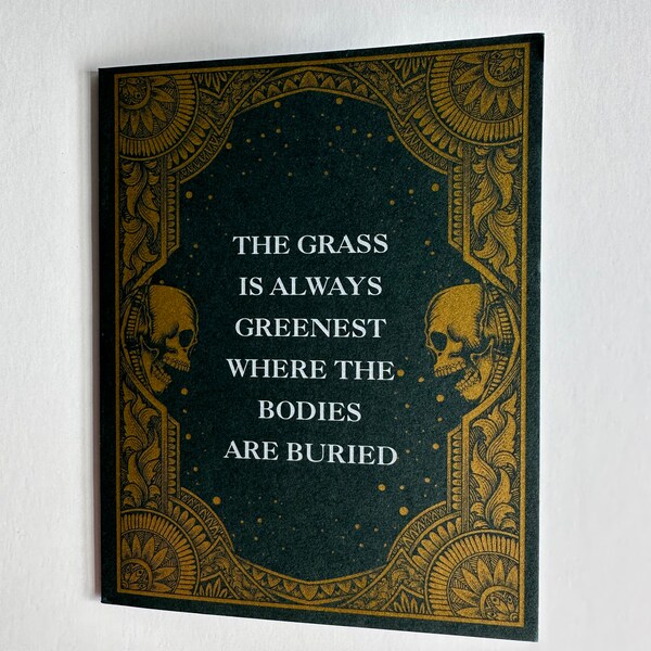Carte de voeux : l'herbe est la plus verte