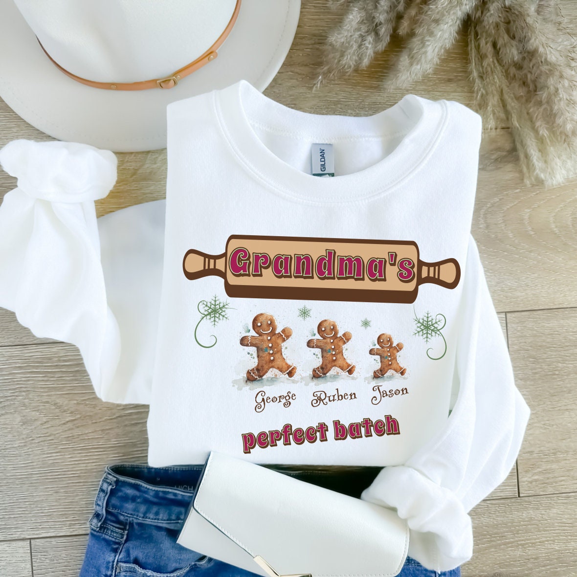 Nana's Perfect Batch - Family Personalized Custom Platter - Christmas Gift For Mom, Grandma