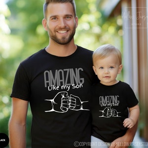 Father and Son Matching Shirts,Matching Dad and Baby tees,Gift for husband,Shirt for New Dad,Fathers Day Gift,Gifts from Son,Father Son Tee