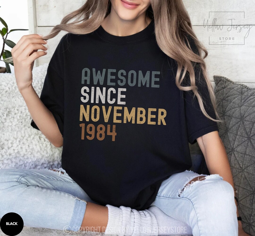 Custom Birthday Tshirt, Birth Year Gift, Personalized Birthday Shirt ...