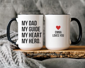 Personalized Dad Coffee Mug, Father's Day Gift