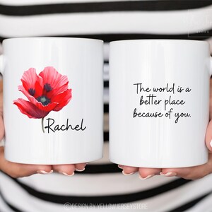 Personalized Birth Flower Coffee Mug: Custom Floral Gift