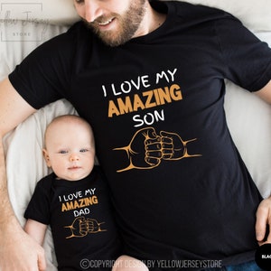Father and Son Matching Shirts,Matching Dad and Baby tees,Gift for husband,Shirt for New Dad,Fathers Day Gift,Gifts from Son,Father Son Tee