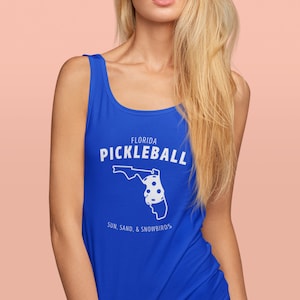 Florida Pickleball Tank Top: Frauen fließendes Racerback