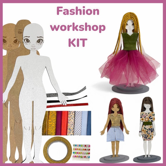 Fashion Design Doll Dressmaking Kit: Creative DIY Couture - Etsy Fashion Design Doll Dressmaking Kit: Creative DIY Couture - Etsy