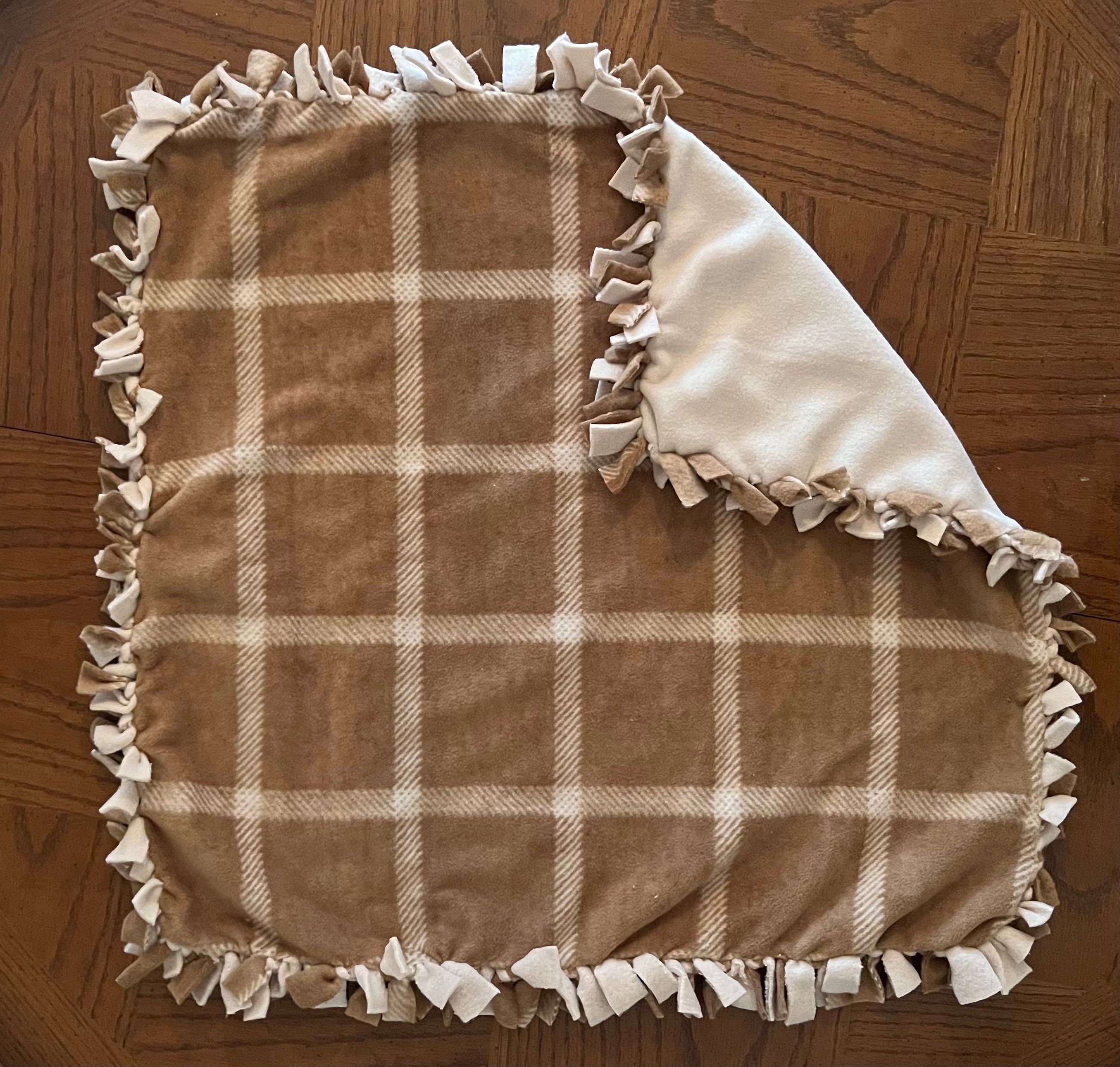 48 Wide Hearts & Paw Prints No Sew Fleece Blanket by Make It Give It
