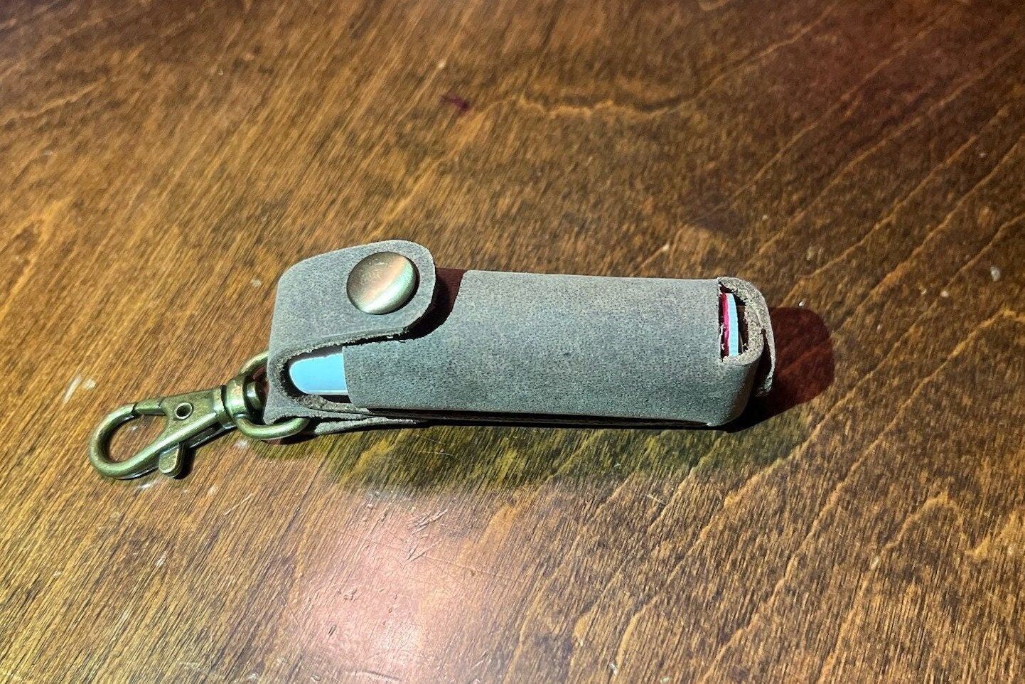 Leather Lip Balm - Chapstick holder, carrier, keychain, accessory