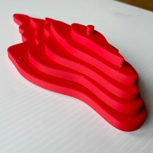 Große Topographische Karte | Abenteuer & Lernen Wandkunst | Bergterrain für Wanderer, Studenten, Lehrer | Lehrreiche STEM Dekor