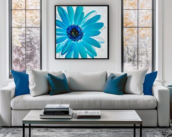 Blue Flower - Digital Wall Art