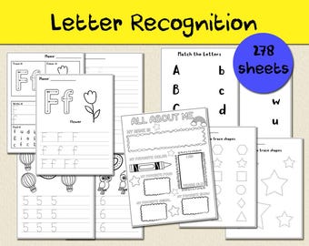 Werkbladen voorbereiden op school | Eerstedagboekje kleuterschool | Werkbladen voor kleuters | Oefenen voor het schrijven van letters