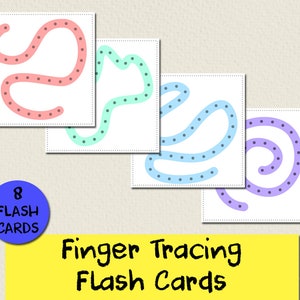 Cartes Flash à tracer les doigts | Gestion de la colère chez les enfants | Respiration consciente | Aptitudes à se calmer