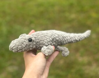 Virkad alligatorplysch: Mjuk gosedjurskrokodil, present till reptilälskare