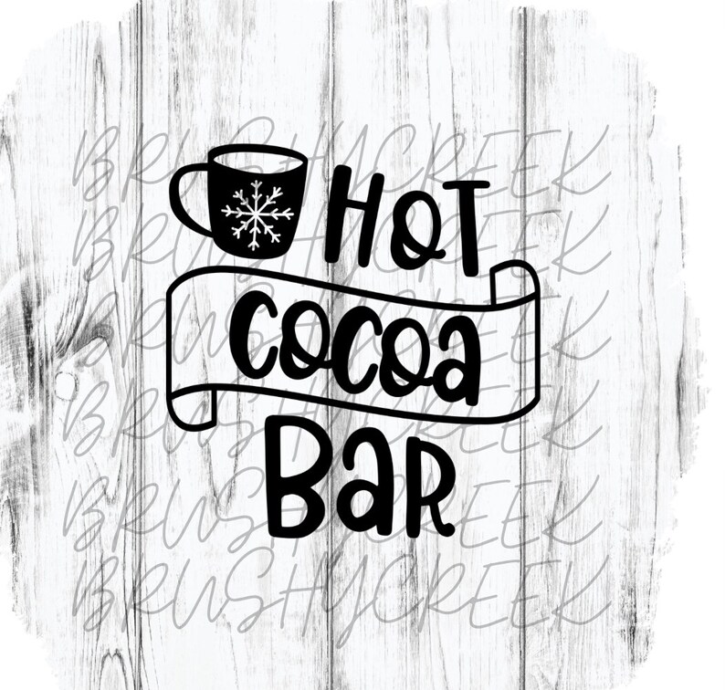 Hot Cocoa Bar SVG PNG - Etsy