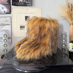 Furry Faux Fur Yeti Chunky Winter Boots 00s