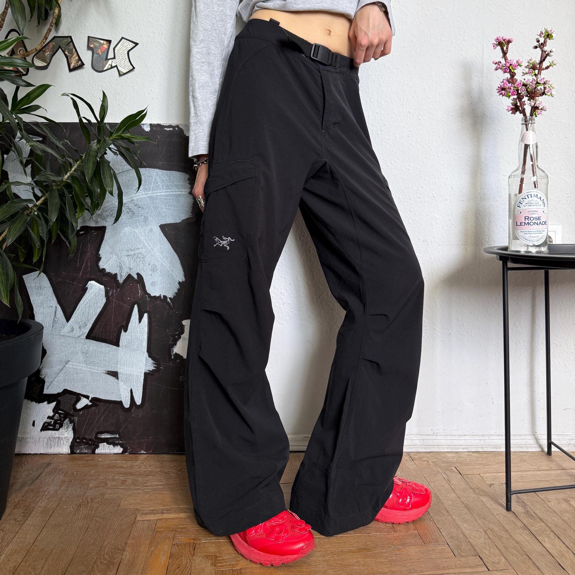 Arcteryx Vintage Outdoor Hiking Track Flared Black Pants - Etsy
