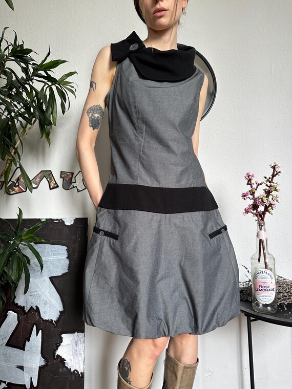 Cache Cache Vintage Bubble Drop Waisted Dress Off… - image 7